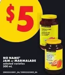 No Frills No name jam or marmalade offer