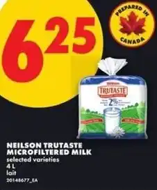 No Frills Neilson trutaste microfiltered milk offer