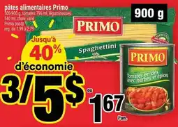 Super C pâtes alimentaires Primo offer