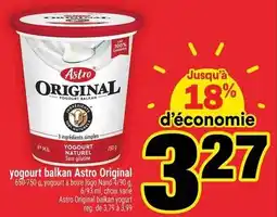 Super C yogourt balkan Astro Original offer
