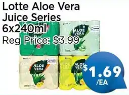 Blue Sky Supermarket Lotte Aloe Vera Juice Series offer