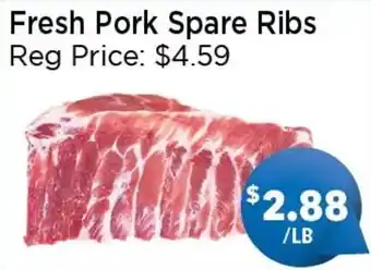 Blue Sky Supermarket Fresh Pork Spare Ribs offer