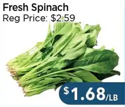 Blue Sky Supermarket Fresh Spinach offer