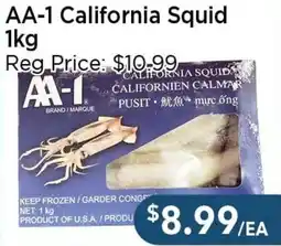 Blue Sky Supermarket AA-1 California Squid offer