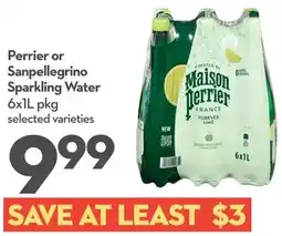 Longo's Perrier or Sanpellegrino Sparkling Water offer