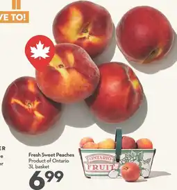 Longo's Fresh Sweet Peaches offer