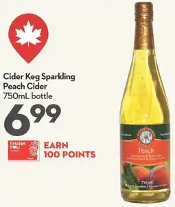 Longo's Cider Keg Sparkling Peach Cider offer