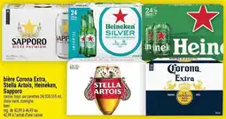 Super C bière Corona Extra, Stella Artois, Heineken, Sapporo offer