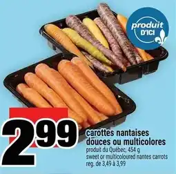 Super C carottes nantaises douces ou multicolores offer