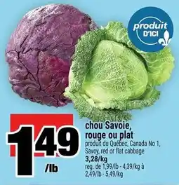 Super C chou Savoie, rouge ou plat offer