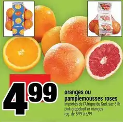 Super C oranges ou pamplemousses roses offer