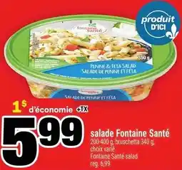Super C salade Fontaine Santé offer