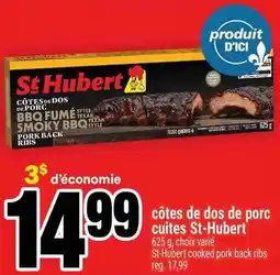 Super C côtes de dos de porc cuites St-Hubert offer