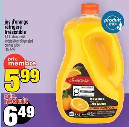 Super C jus d'orange réfrigéré Irrésistible offer