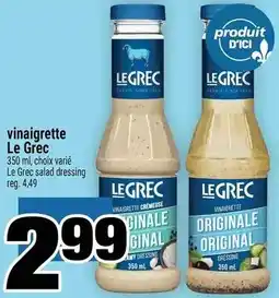 Super C vinaigrette Le Grec offer
