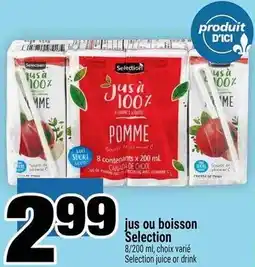 Super C jus ou boisson Selection offer