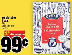 Super C sel de table Cedar offer