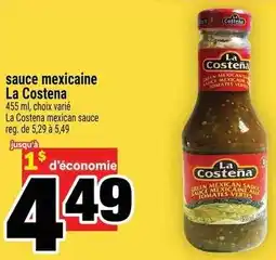 Super C sauce mexicaine La Costena offer