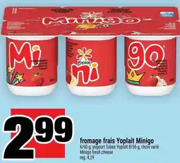 Super C fromage frais Yoplait Minigo offer
