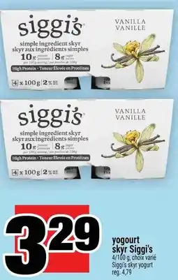 Super C yogourt skyr Siggi's offer