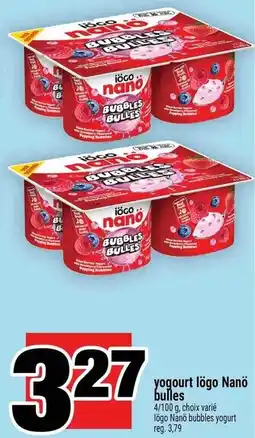 Super C yogourt lögo Nanö bulles offer
