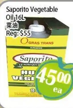 Food Depot Supermarket Saporito Vegetable Oil offer