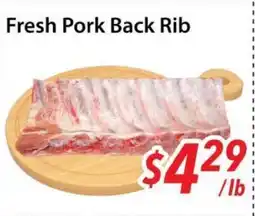 Bestco Food Mart Fresh Pork Back Rib offer