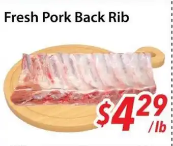 Bestco Food Mart Fresh Pork Back Rib offer