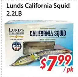 Bestco Food Mart Lunds California Squid offer