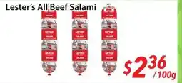 Bestco Food Mart Lester's All Beef Salami offer