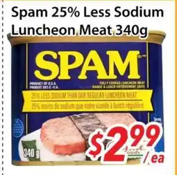 Bestco Food Mart Spam 25% Less Sodium Luncheon Meat offer