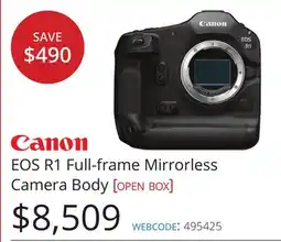 Vistek Canon EOS R1 Full-frame Mirrorless Camera Body [OPEN BOX] offer