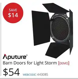 Vistek Aputure Barn Doors for Light Storm [DEMO] offer