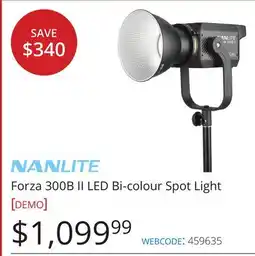 Vistek Forza 300B II LED Bi-colour Spot Light offer