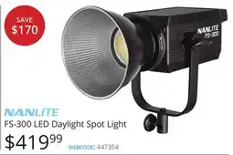 Vistek NANLITE FS-300 LED Daylight Spot Light offer
