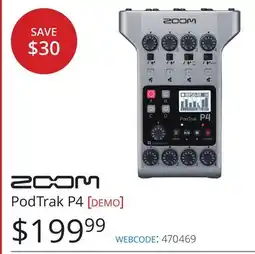 Vistek zoom PodTrak P4 offer