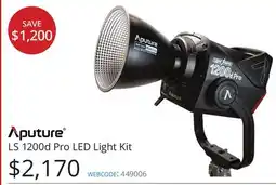 Vistek Aputure LS 1200d Pro LED Light Kit offer