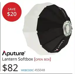 Vistek Aputure Lantern Softbox [OPEN BOX] offer