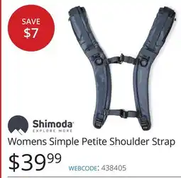 Vistek Shimoda Womens Simple Petite Shoulder Strap offer