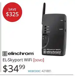Vistek elinchrom EL-Skyport WiFi offer