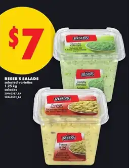 No Frills RESER'S SALADS offer