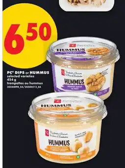 No Frills Pc dips or hummus offer