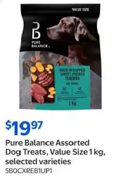 Walmart Pure Balance Assorted Dog Treats, Value Size offer