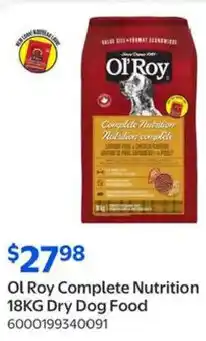 Walmart Ol Roy Complete Nutrition Dry Dog Food offer
