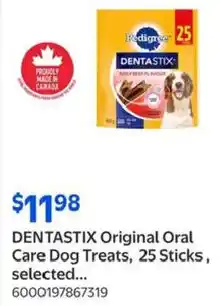 Walmart Dentastix original oral care dog treats offer