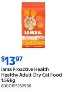 Walmart lams Proactive Health Healthy Adult Dry Cat Food offer