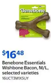 Walmart Benebone Essentials Wishbone Bacon offer