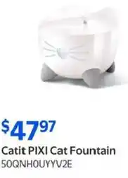 Walmart Catit PIXI Cat Fountain offer