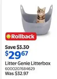 Walmart Litter Genie Litterbox offer
