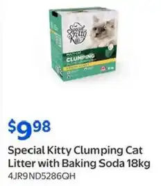 Walmart Special Kitty Clumping Cat Litter with Baking Soda offer